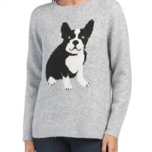 Cupcakes and Cashmere gray French bulldog sweater M